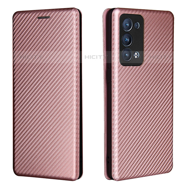 Custodia Portafoglio In Pelle Cover con Supporto L02Z per Oppo Reno6 Pro 5G