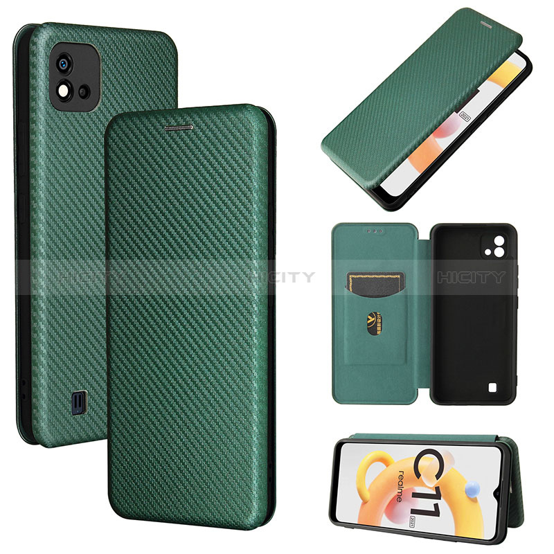 Custodia Portafoglio In Pelle Cover con Supporto L02Z per Realme C20