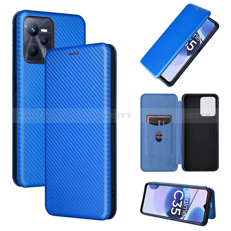 Custodia Portafoglio In Pelle Cover con Supporto L02Z per Realme C35