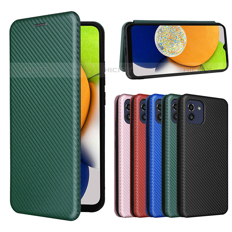 Custodia Portafoglio In Pelle Cover con Supporto L02Z per Samsung Galaxy A03