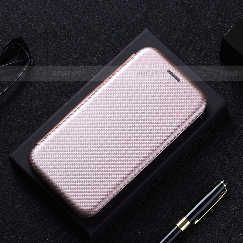 Custodia Portafoglio In Pelle Cover con Supporto L02Z per Samsung Galaxy A03s Oro Rosa