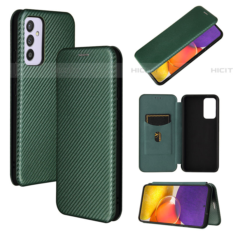 Custodia Portafoglio In Pelle Cover con Supporto L02Z per Samsung Galaxy A05s Verde