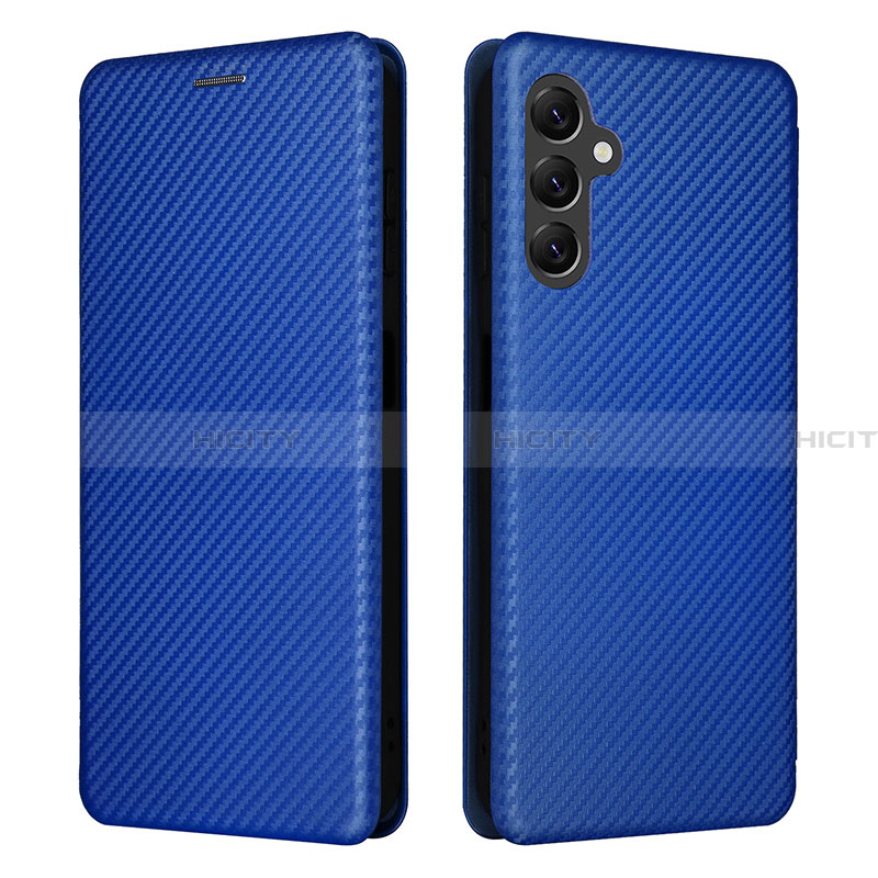 Custodia Portafoglio In Pelle Cover con Supporto L02Z per Samsung Galaxy A14 5G Blu