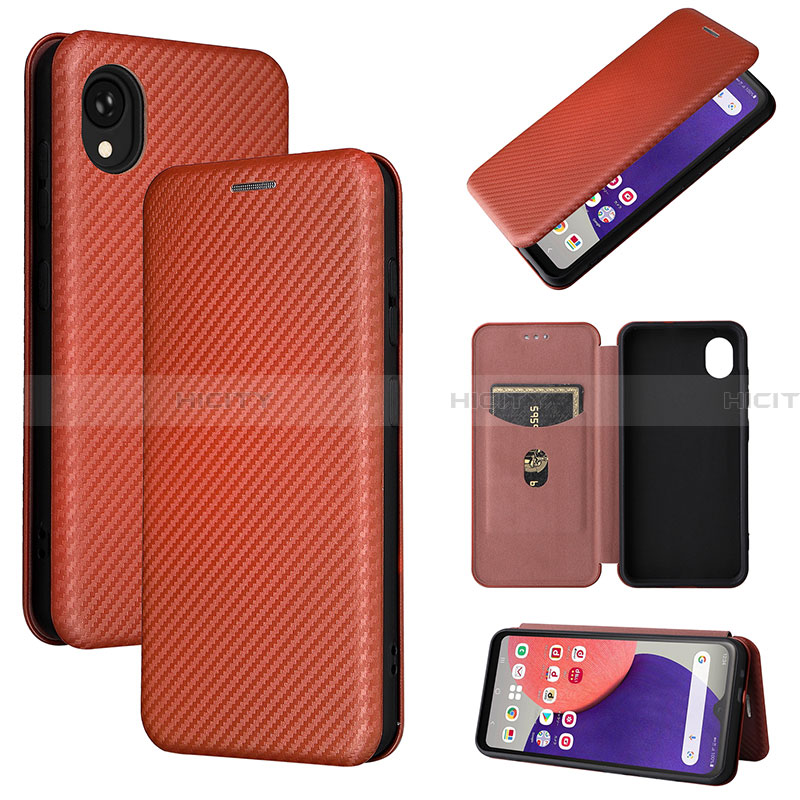 Custodia Portafoglio In Pelle Cover con Supporto L02Z per Samsung Galaxy A22 5G SC-56B