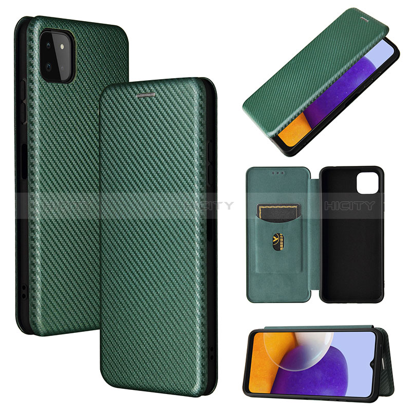 Custodia Portafoglio In Pelle Cover con Supporto L02Z per Samsung Galaxy A22s 5G