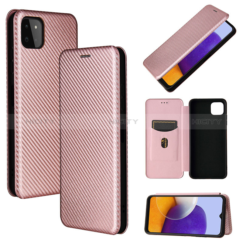 Custodia Portafoglio In Pelle Cover con Supporto L02Z per Samsung Galaxy A22s 5G