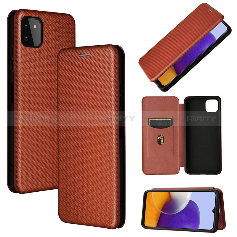 Custodia Portafoglio In Pelle Cover con Supporto L02Z per Samsung Galaxy A22s 5G