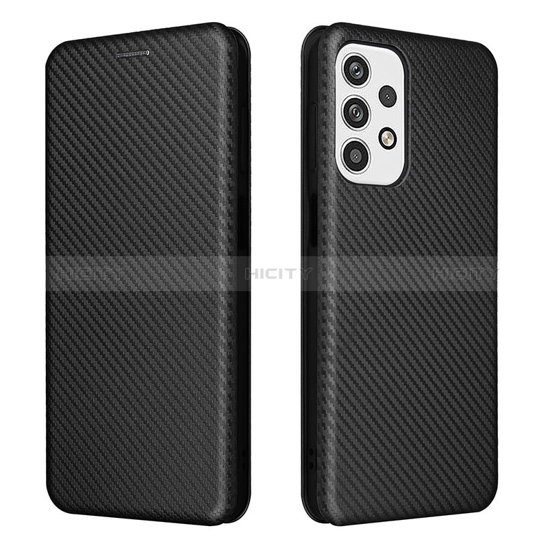 Custodia Portafoglio In Pelle Cover con Supporto L02Z per Samsung Galaxy A23 5G Nero