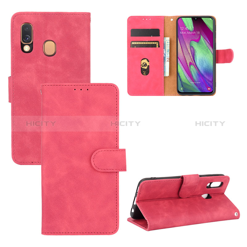 Custodia Portafoglio In Pelle Cover con Supporto L02Z per Samsung Galaxy A40