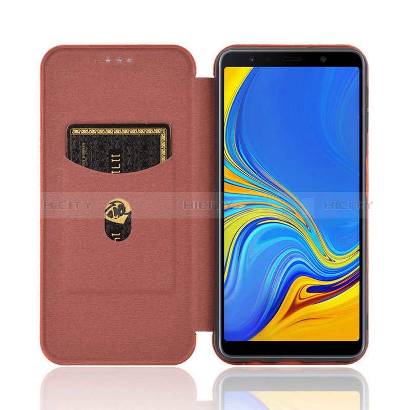 Custodia Portafoglio In Pelle Cover con Supporto L02Z per Samsung Galaxy A7 (2018) A750