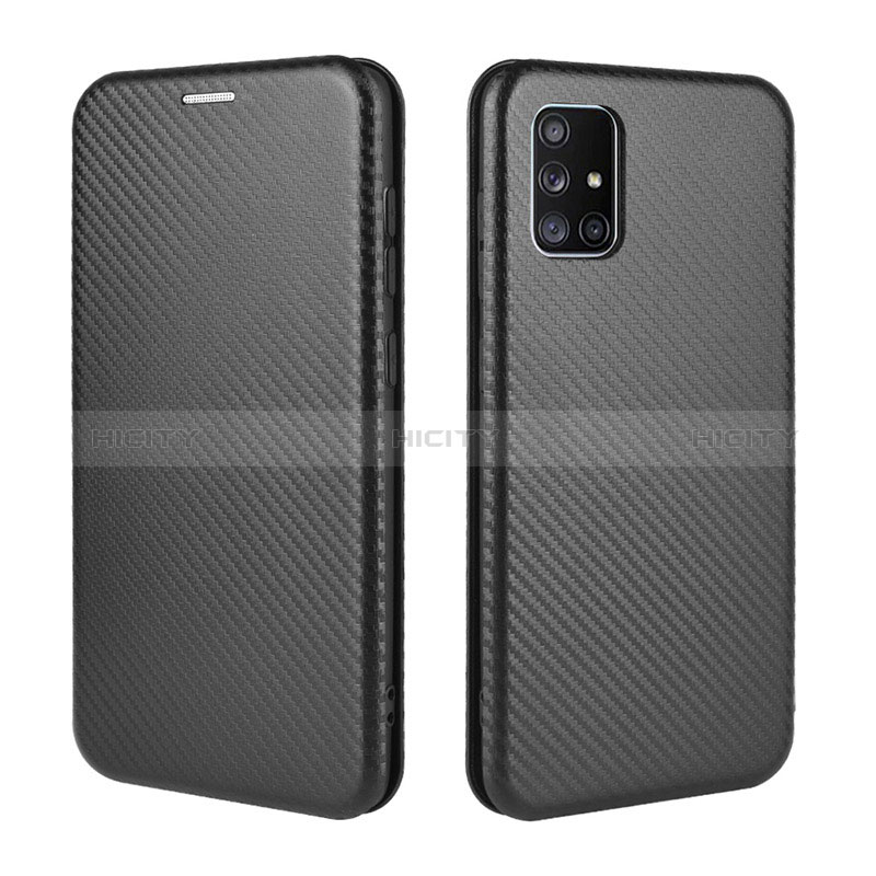 Custodia Portafoglio In Pelle Cover con Supporto L02Z per Samsung Galaxy A71 5G Nero