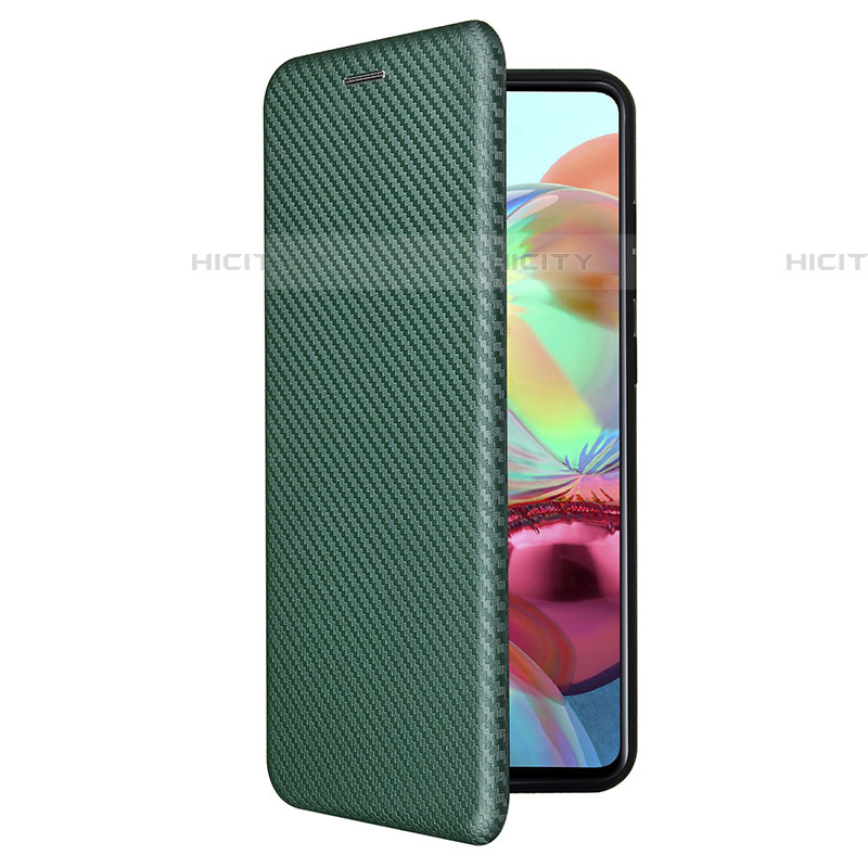 Custodia Portafoglio In Pelle Cover con Supporto L02Z per Samsung Galaxy A72 4G Verde