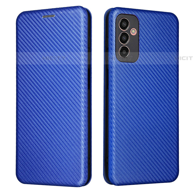 Custodia Portafoglio In Pelle Cover con Supporto L02Z per Samsung Galaxy F13 4G Blu