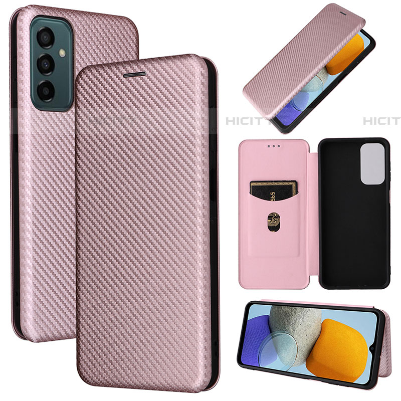 Custodia Portafoglio In Pelle Cover con Supporto L02Z per Samsung Galaxy F23 5G Oro Rosa