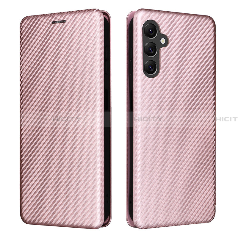 Custodia Portafoglio In Pelle Cover con Supporto L02Z per Samsung Galaxy Jump3 5G Oro Rosa