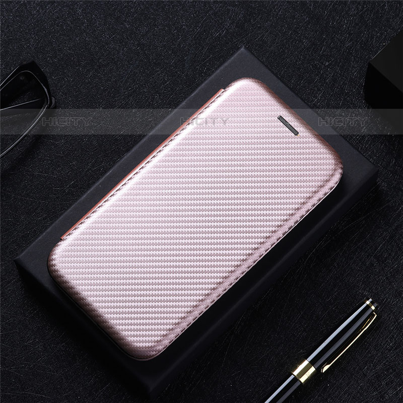 Custodia Portafoglio In Pelle Cover con Supporto L02Z per Samsung Galaxy M02 Oro Rosa