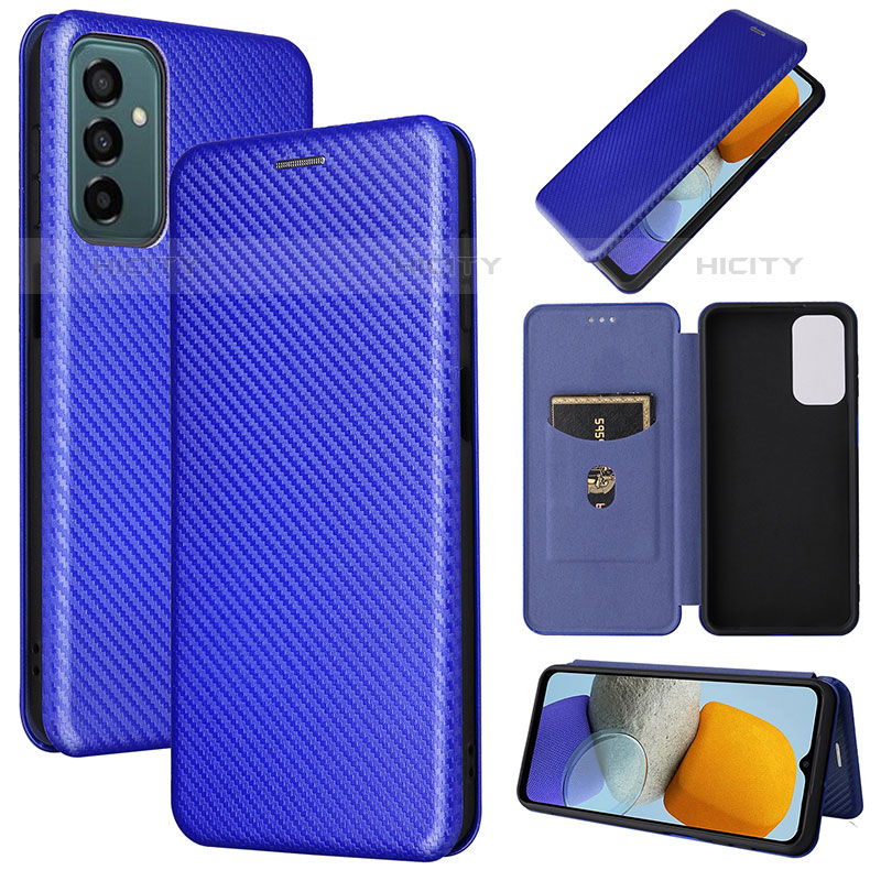 Custodia Portafoglio In Pelle Cover con Supporto L02Z per Samsung Galaxy M23 5G Blu