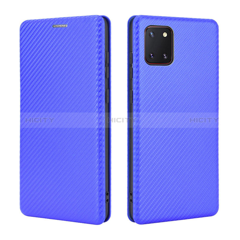 Custodia Portafoglio In Pelle Cover con Supporto L02Z per Samsung Galaxy M60s Blu