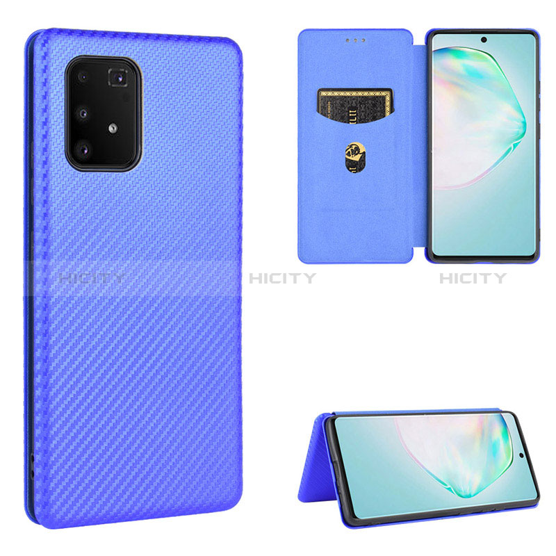 Custodia Portafoglio In Pelle Cover con Supporto L02Z per Samsung Galaxy M80S Blu