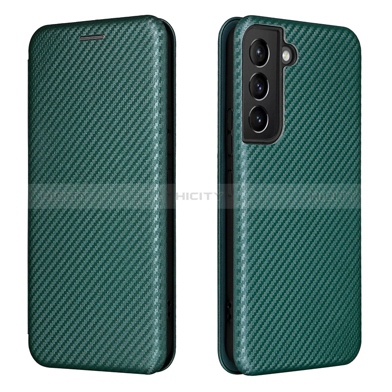 Custodia Portafoglio In Pelle Cover con Supporto L02Z per Samsung Galaxy S24 Plus 5G Verde