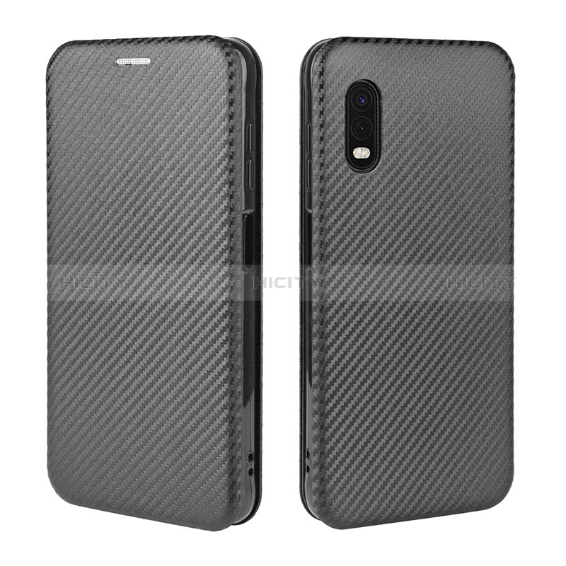 Custodia Portafoglio In Pelle Cover con Supporto L02Z per Samsung Galaxy XCover Pro Nero