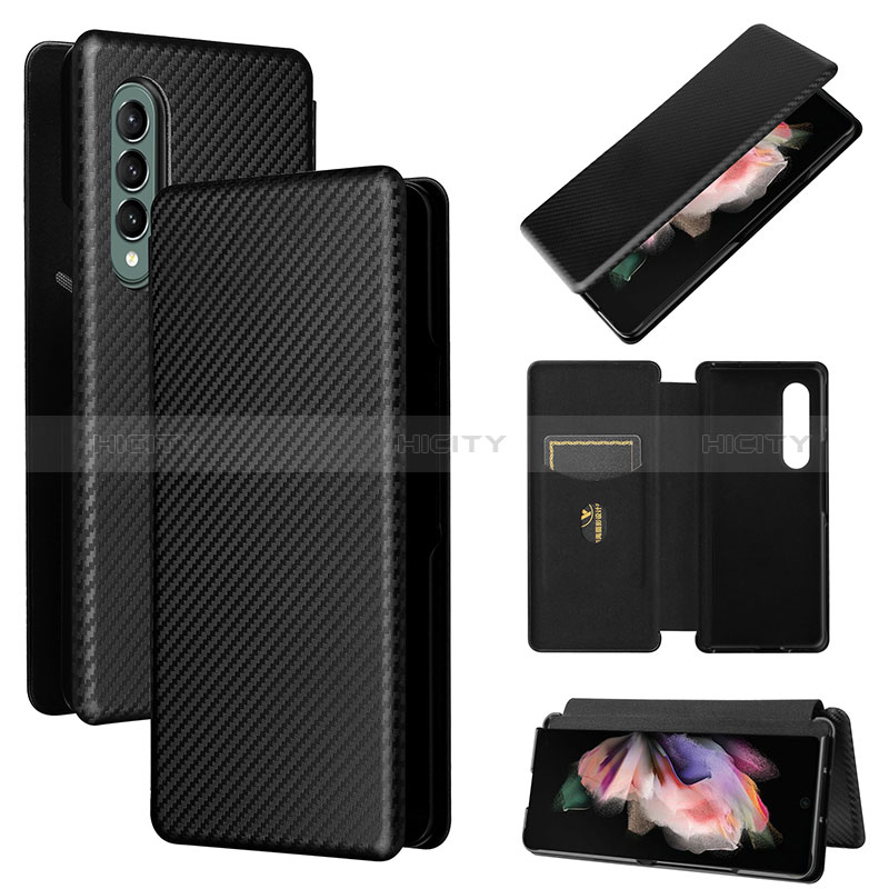 Custodia Portafoglio In Pelle Cover con Supporto L02Z per Samsung Galaxy Z Fold3 5G