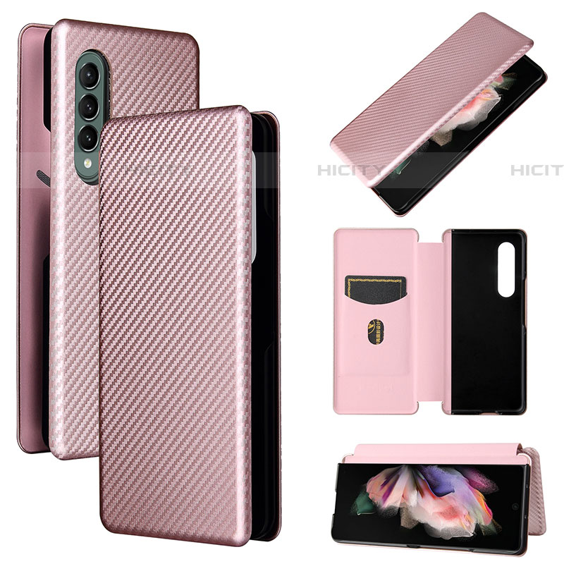 Custodia Portafoglio In Pelle Cover con Supporto L02Z per Samsung Galaxy Z Fold4 5G