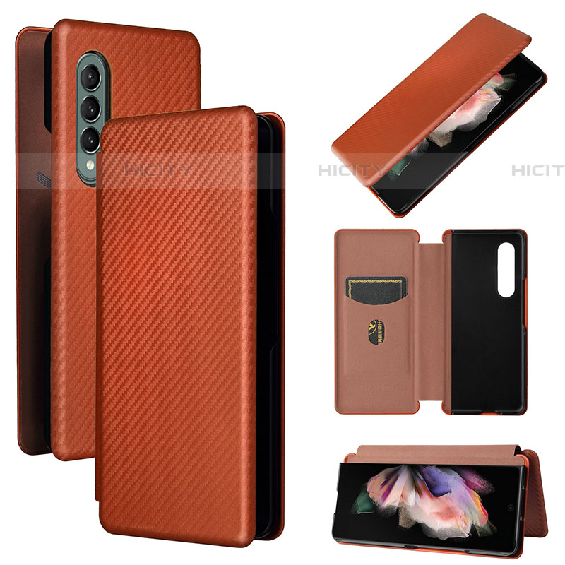 Custodia Portafoglio In Pelle Cover con Supporto L02Z per Samsung Galaxy Z Fold4 5G