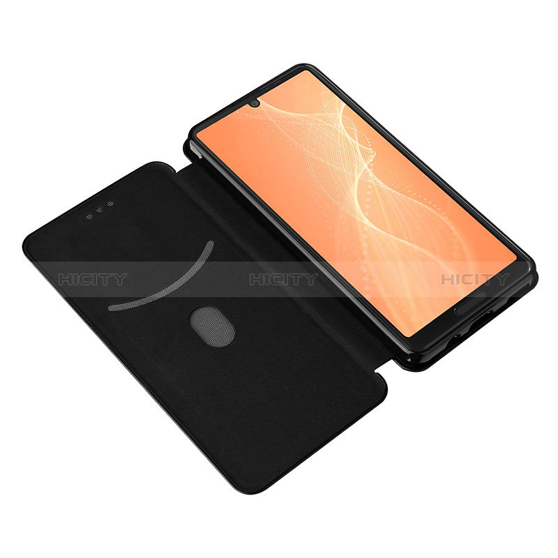 Custodia Portafoglio In Pelle Cover con Supporto L02Z per Sharp Aquos Sense6