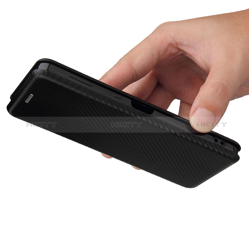 Custodia Portafoglio In Pelle Cover con Supporto L02Z per Sharp Aquos Sense6s