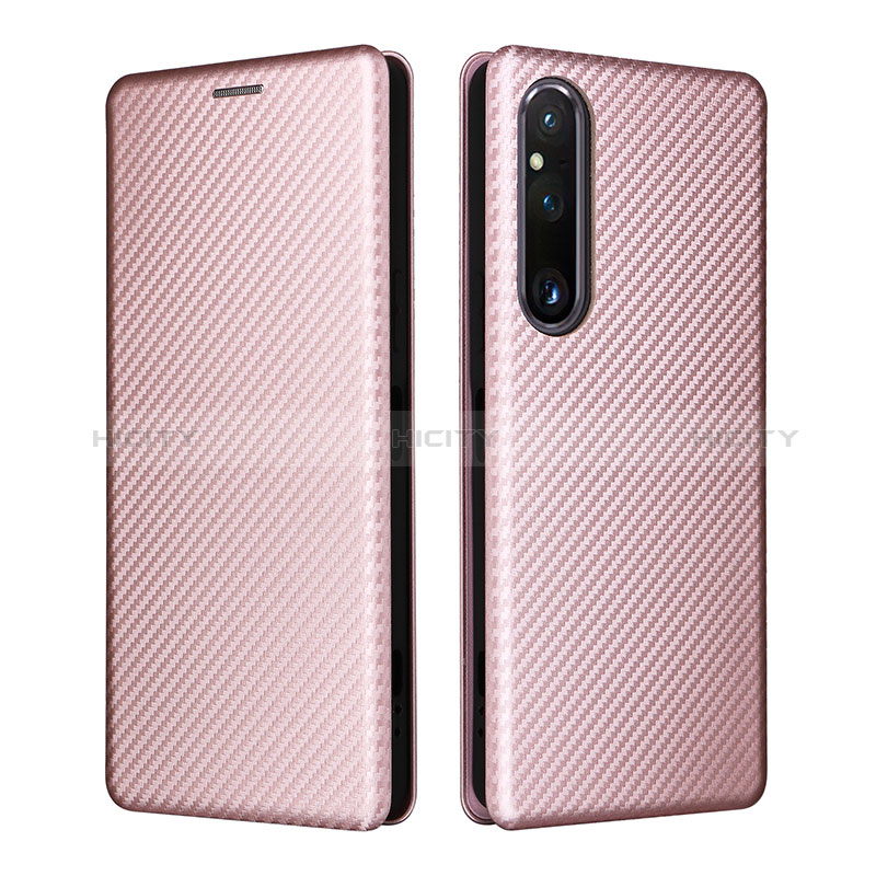 Custodia Portafoglio In Pelle Cover con Supporto L02Z per Sony Xperia 1 V