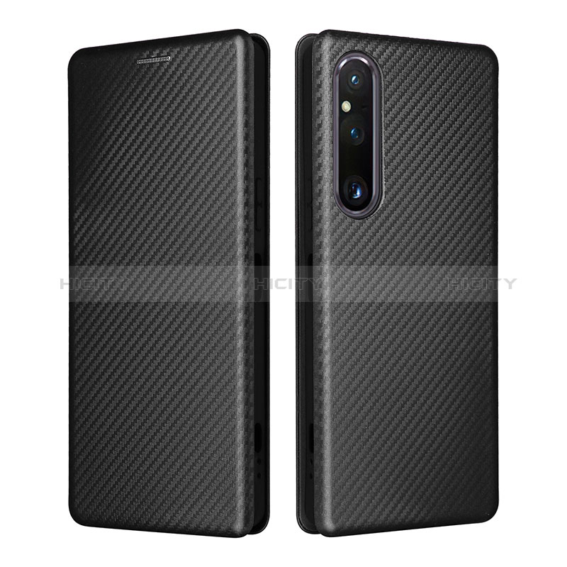 Custodia Portafoglio In Pelle Cover con Supporto L02Z per Sony Xperia 1 V