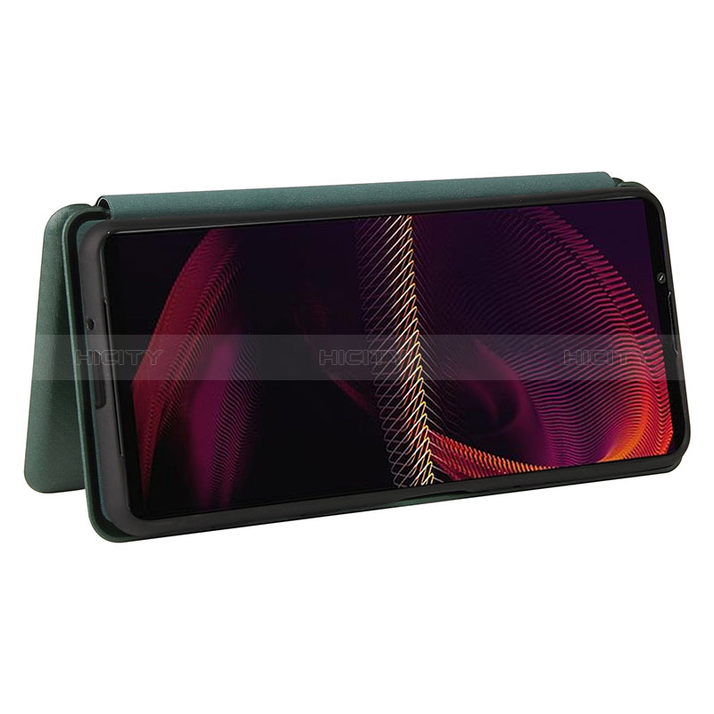 Custodia Portafoglio In Pelle Cover con Supporto L02Z per Sony Xperia 5 III SO-53B