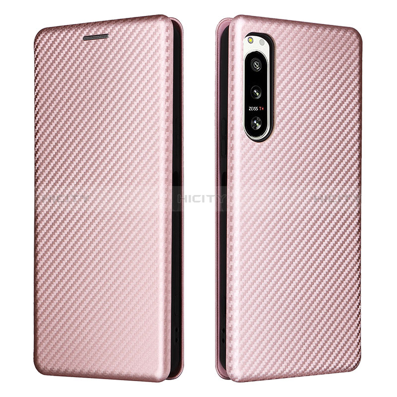 Custodia Portafoglio In Pelle Cover con Supporto L02Z per Sony Xperia 5 IV