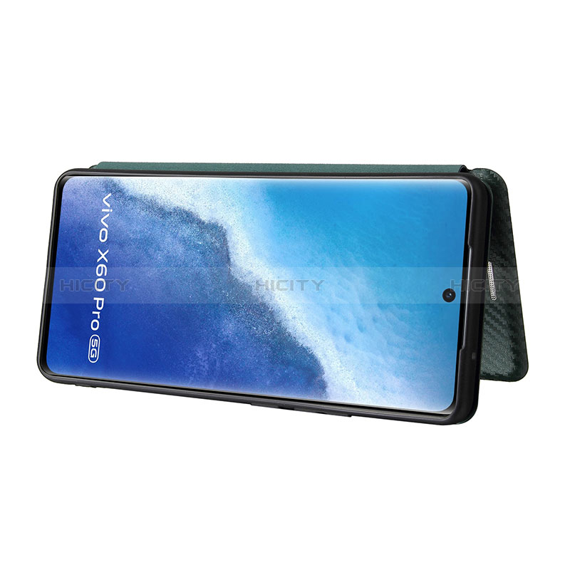 Custodia Portafoglio In Pelle Cover con Supporto L02Z per Vivo X60 Pro 5G