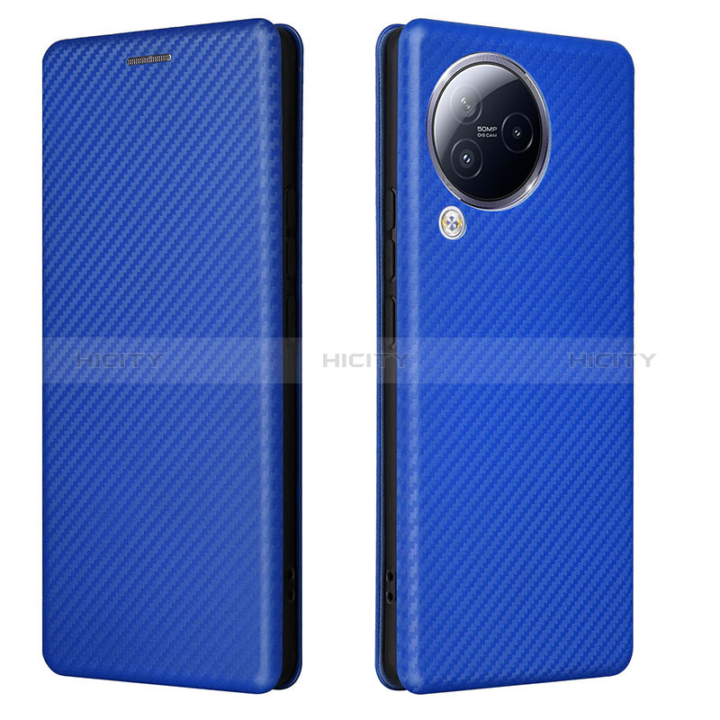 Custodia Portafoglio In Pelle Cover con Supporto L02Z per Xiaomi Civi 3 5G Blu