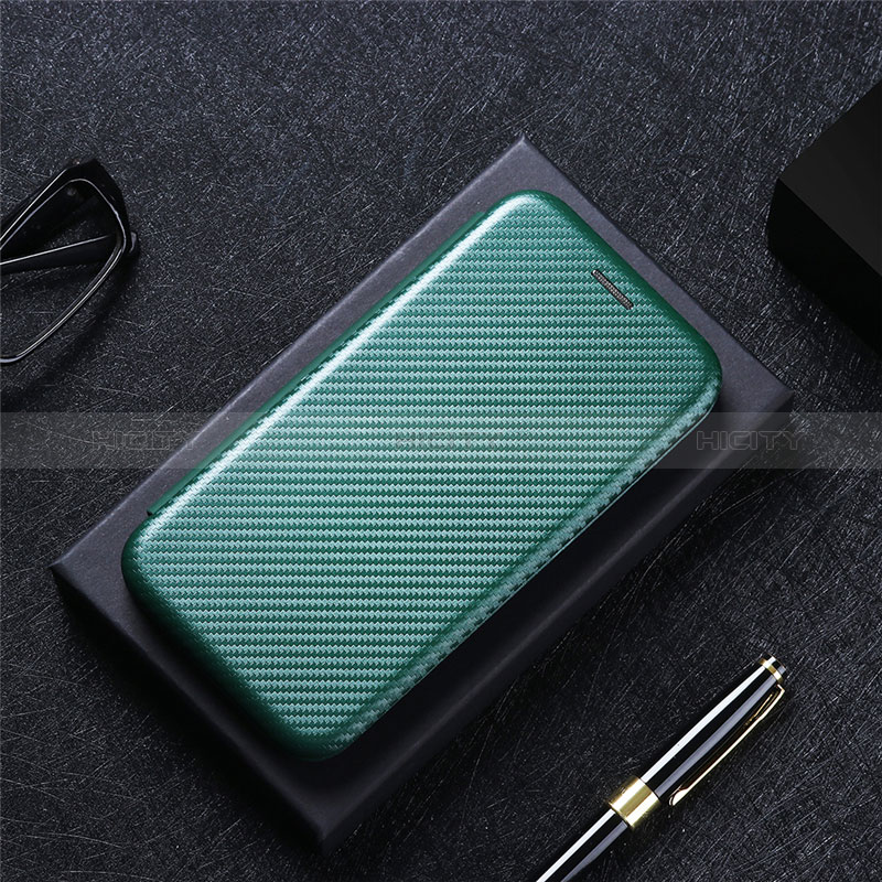 Custodia Portafoglio In Pelle Cover con Supporto L02Z per Xiaomi Poco C40 Verde