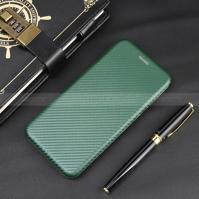 Custodia Portafoglio In Pelle Cover con Supporto L02Z per Xiaomi Poco M2 Verde