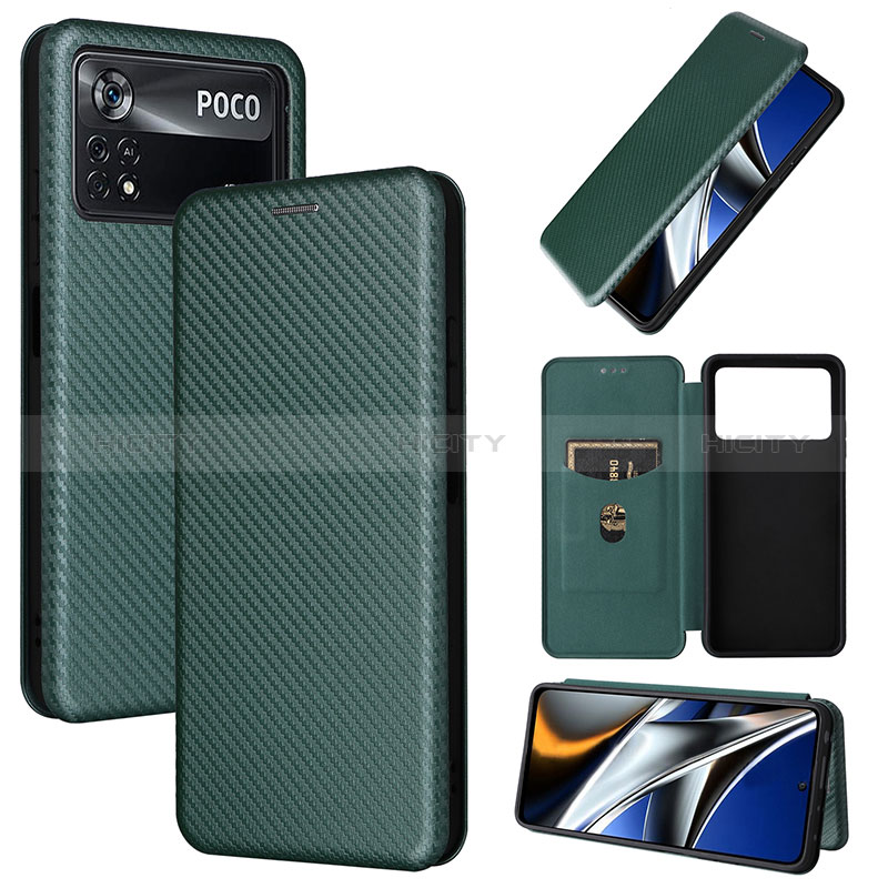 Custodia Portafoglio In Pelle Cover con Supporto L02Z per Xiaomi Poco X4 Pro 5G