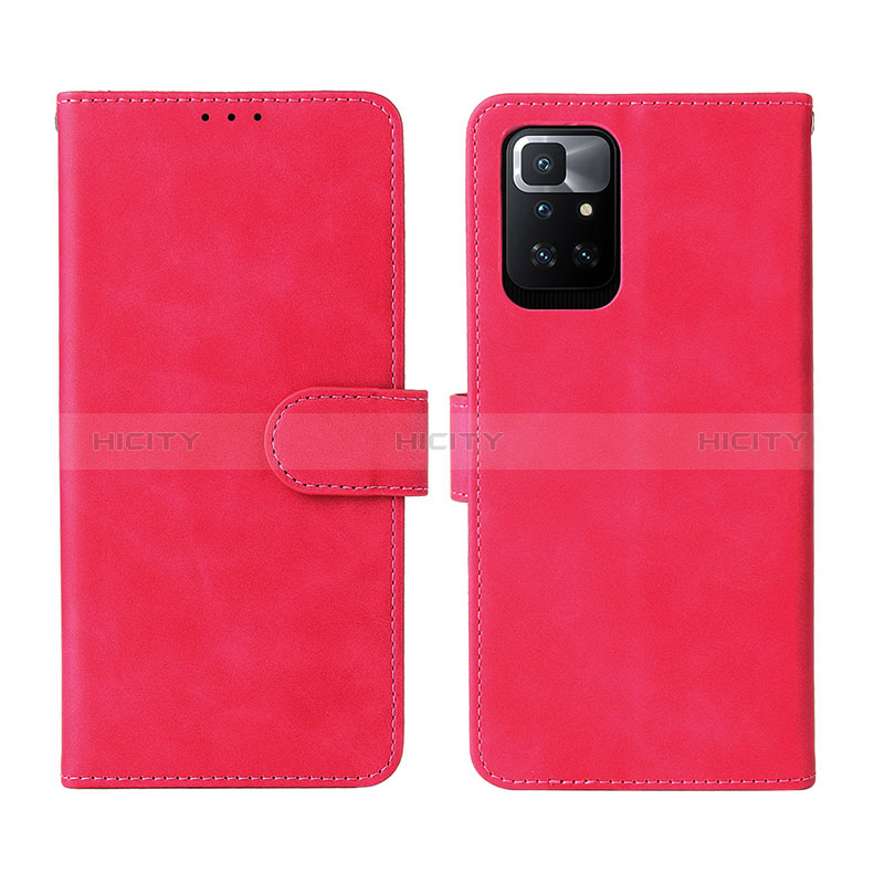 Custodia Portafoglio In Pelle Cover con Supporto L02Z per Xiaomi Redmi 10 4G Oro Rosa