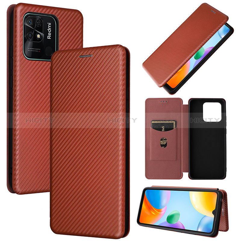 Custodia Portafoglio In Pelle Cover con Supporto L02Z per Xiaomi Redmi 10 India