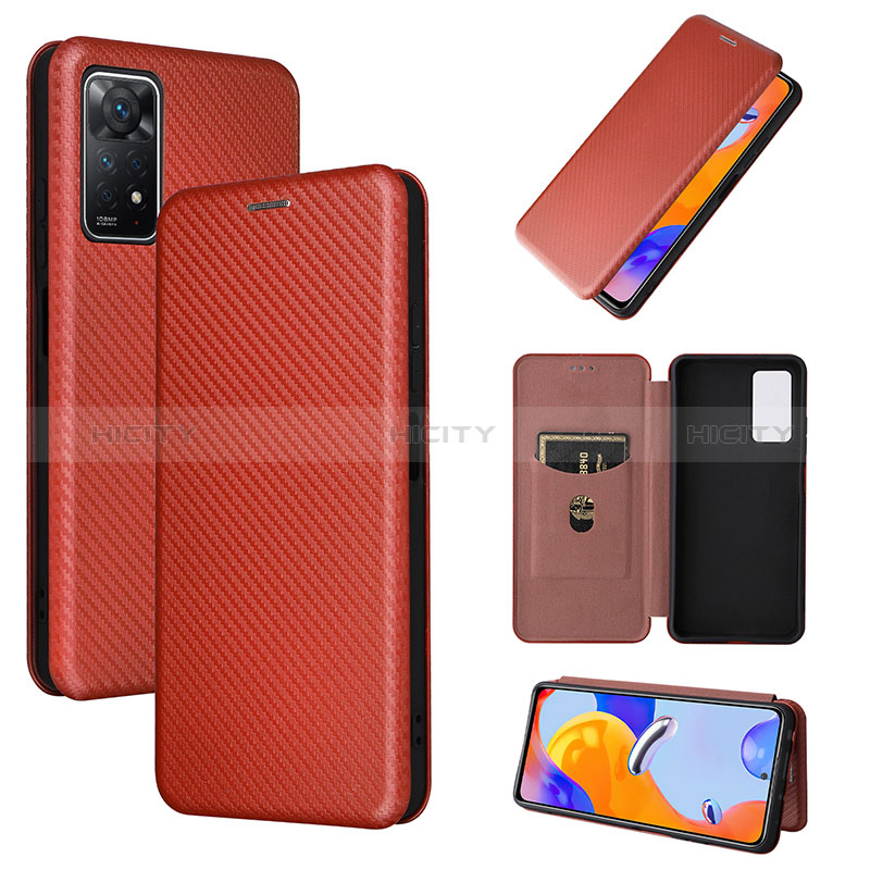 Custodia Portafoglio In Pelle Cover con Supporto L02Z per Xiaomi Redmi Note 11 Pro 4G