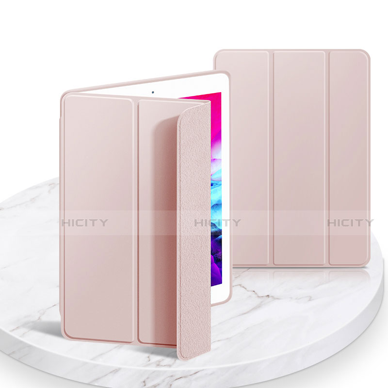 Custodia Portafoglio In Pelle Cover con Supporto L03 per Apple iPad 10.2 (2019) Rosa