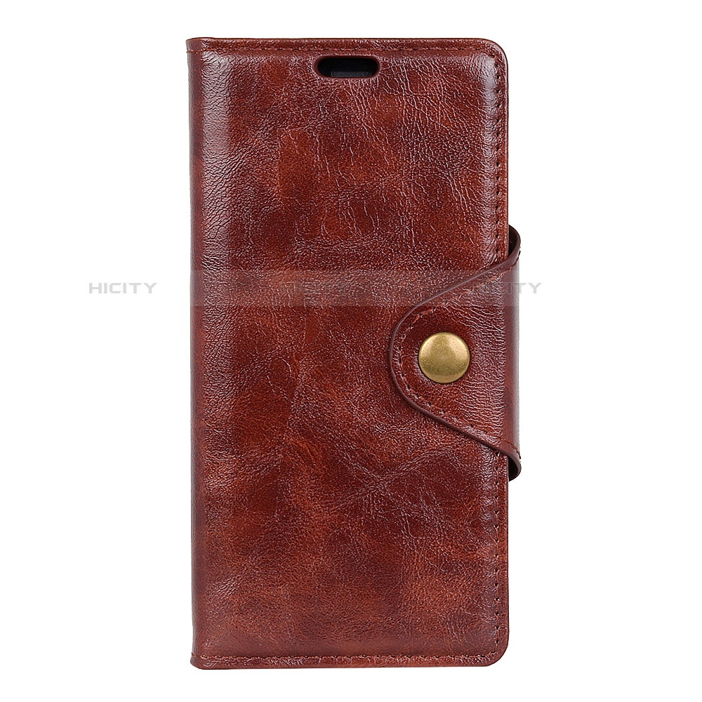 Custodia Portafoglio In Pelle Cover con Supporto L03 per Asus Zenfone 5 Lite ZC600KL Marrone