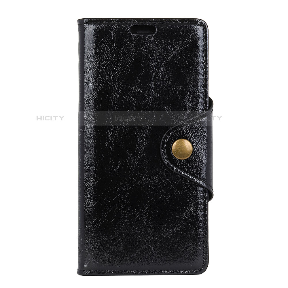 Custodia Portafoglio In Pelle Cover con Supporto L03 per Doogee X55 Nero