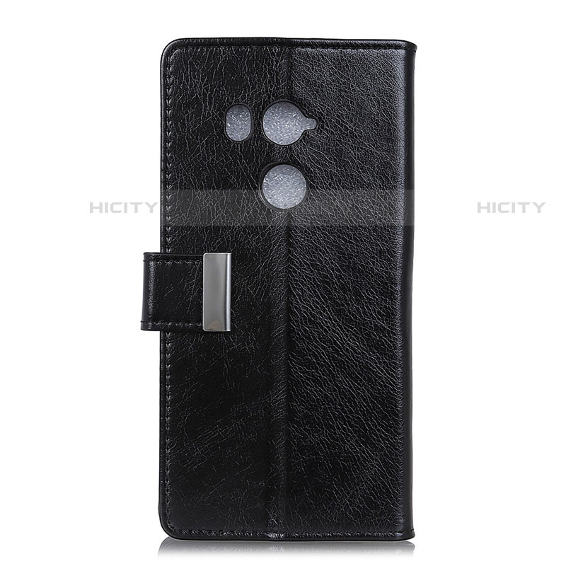 Custodia Portafoglio In Pelle Cover con Supporto L03 per HTC U11 Eyes Nero