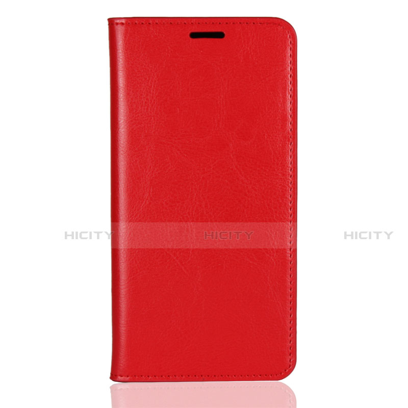 Custodia Portafoglio In Pelle Cover con Supporto L03 per Huawei Enjoy 8 Plus Rosso