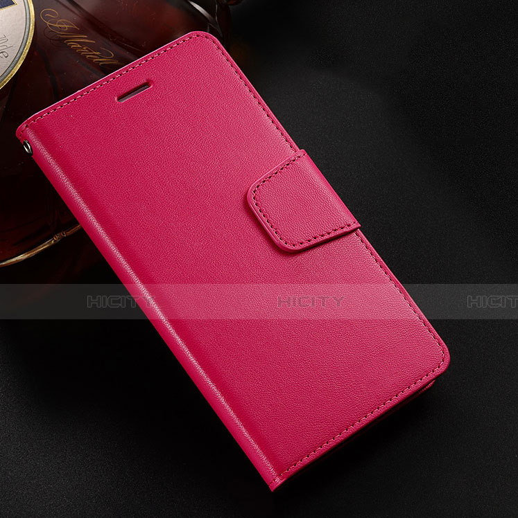 Custodia Portafoglio In Pelle Cover con Supporto L03 per Huawei Honor View 10 Lite Rosso