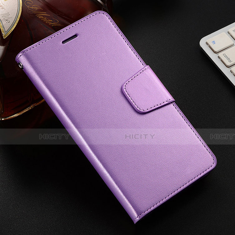 Custodia Portafoglio In Pelle Cover con Supporto L03 per Huawei Honor View 10 Lite Viola