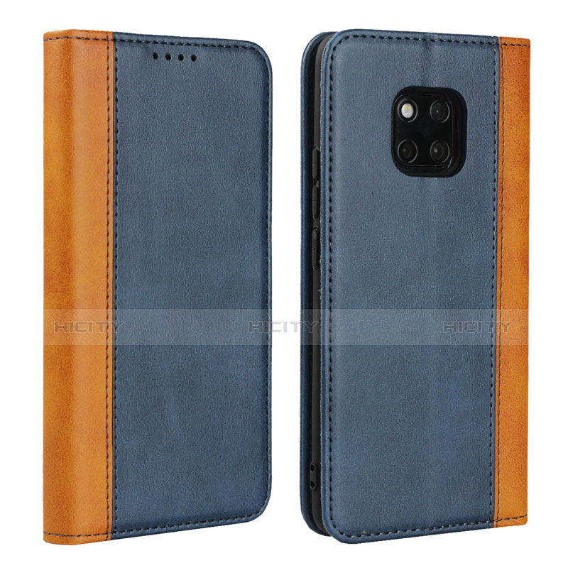 Custodia Portafoglio In Pelle Cover con Supporto L03 per Huawei Mate 20 Pro Blu